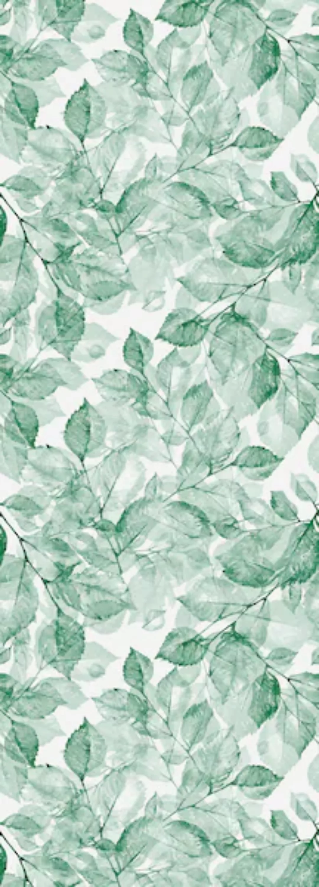queence Vinyltapete »Blätter grün«, natürlich günstig online kaufen