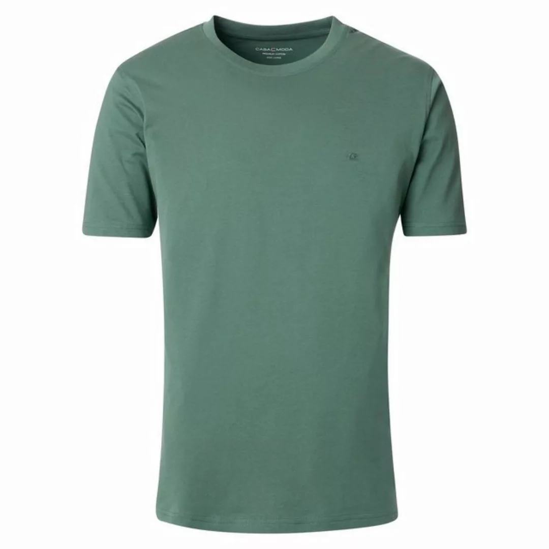 CASAMODA Rundhalsshirt Große Größen Herren CasaModa Basic T-Shirt agavengrü günstig online kaufen