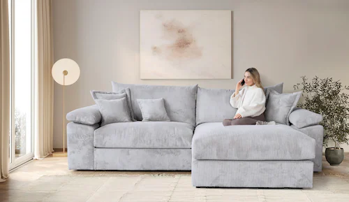 Home affaire Ecksofa "Soft&Cosy XXL L-Form - Breite 303 cm", Mega-Sofa, in günstig online kaufen