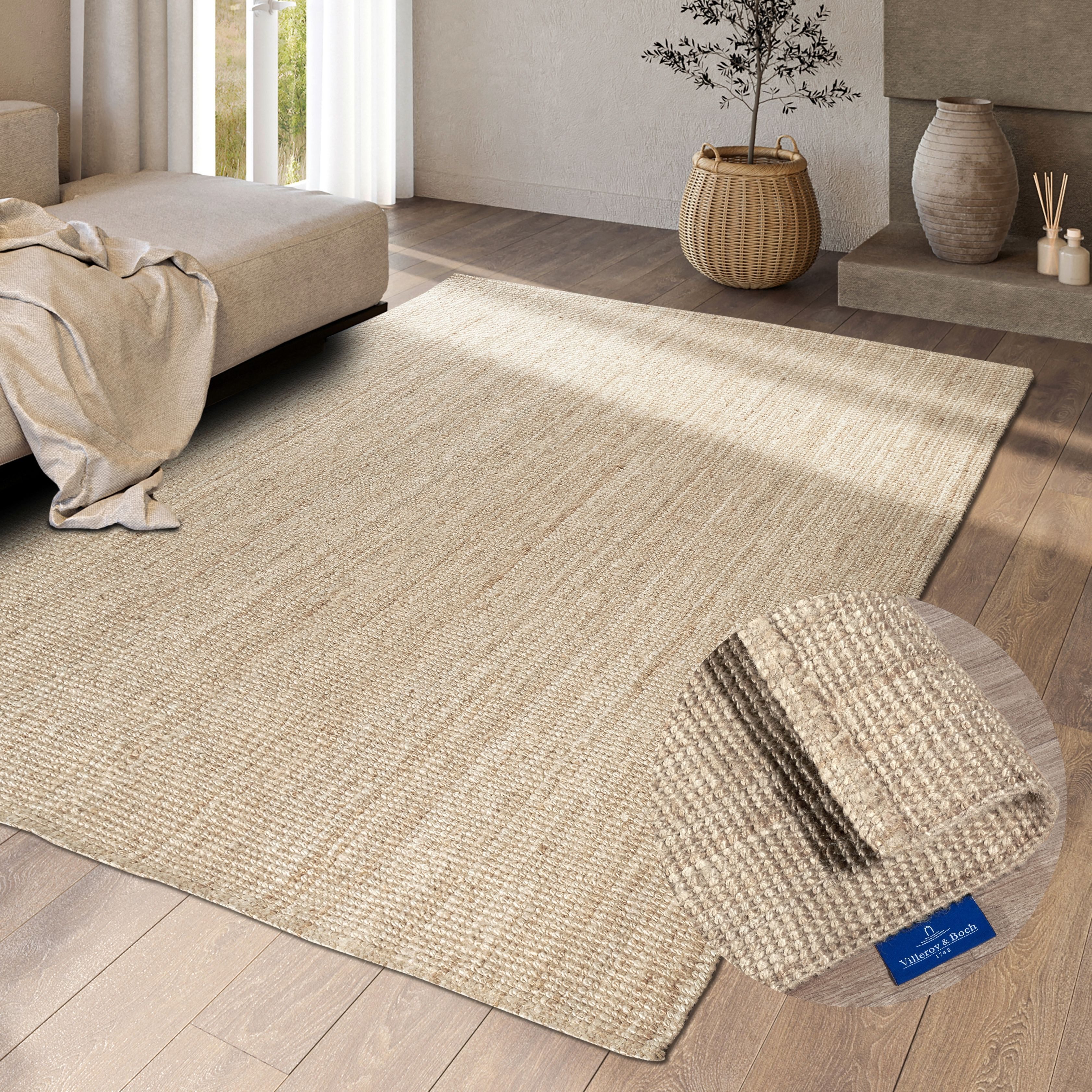 Villeroy & Boch Teppich »Rosalie Juteteppich«, rechteckig, 10 mm Höhe, Läuf günstig online kaufen