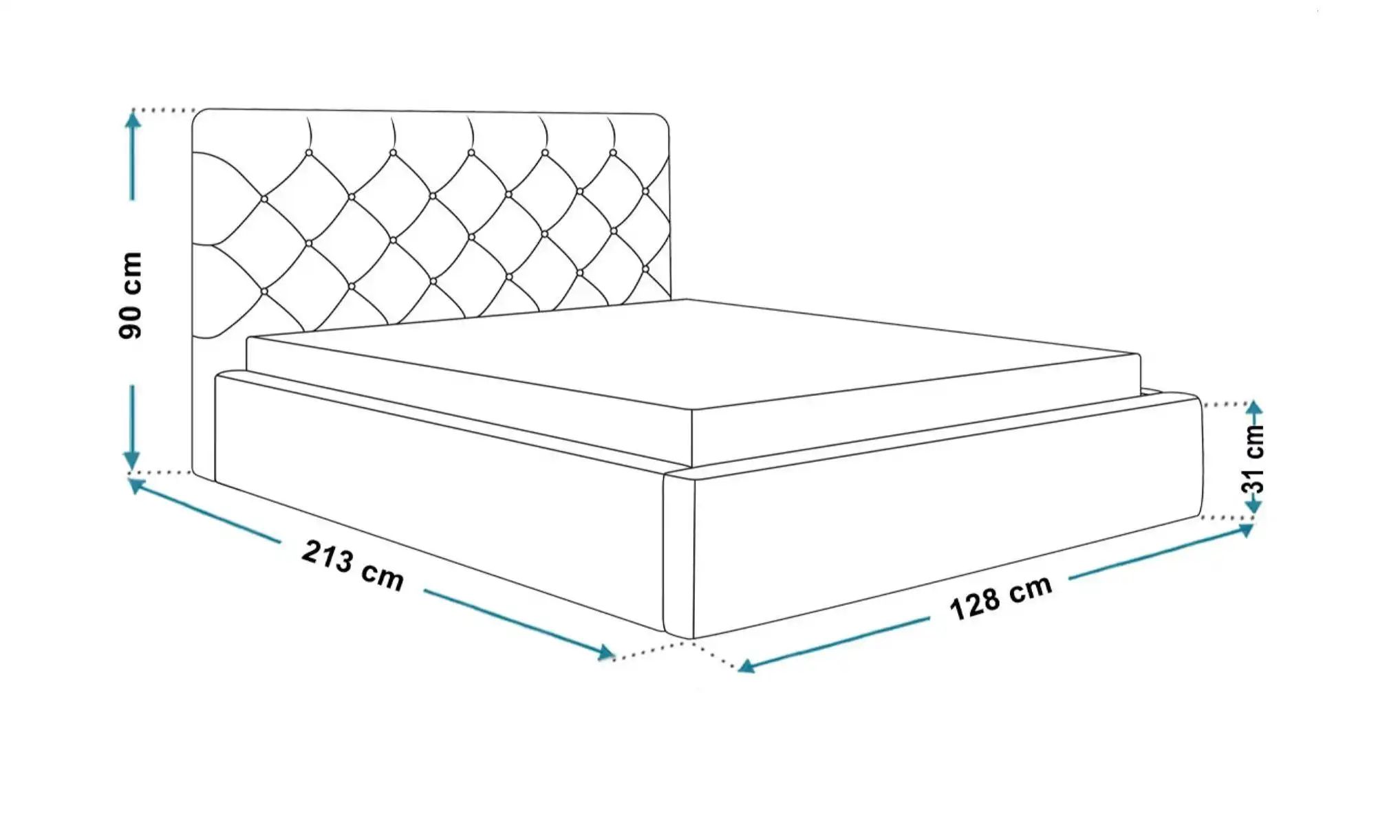 Polsterbett mit Stauraum Southam ¦ schwarz ¦ Maße (cm): B: 128 H: 90 Betten günstig online kaufen