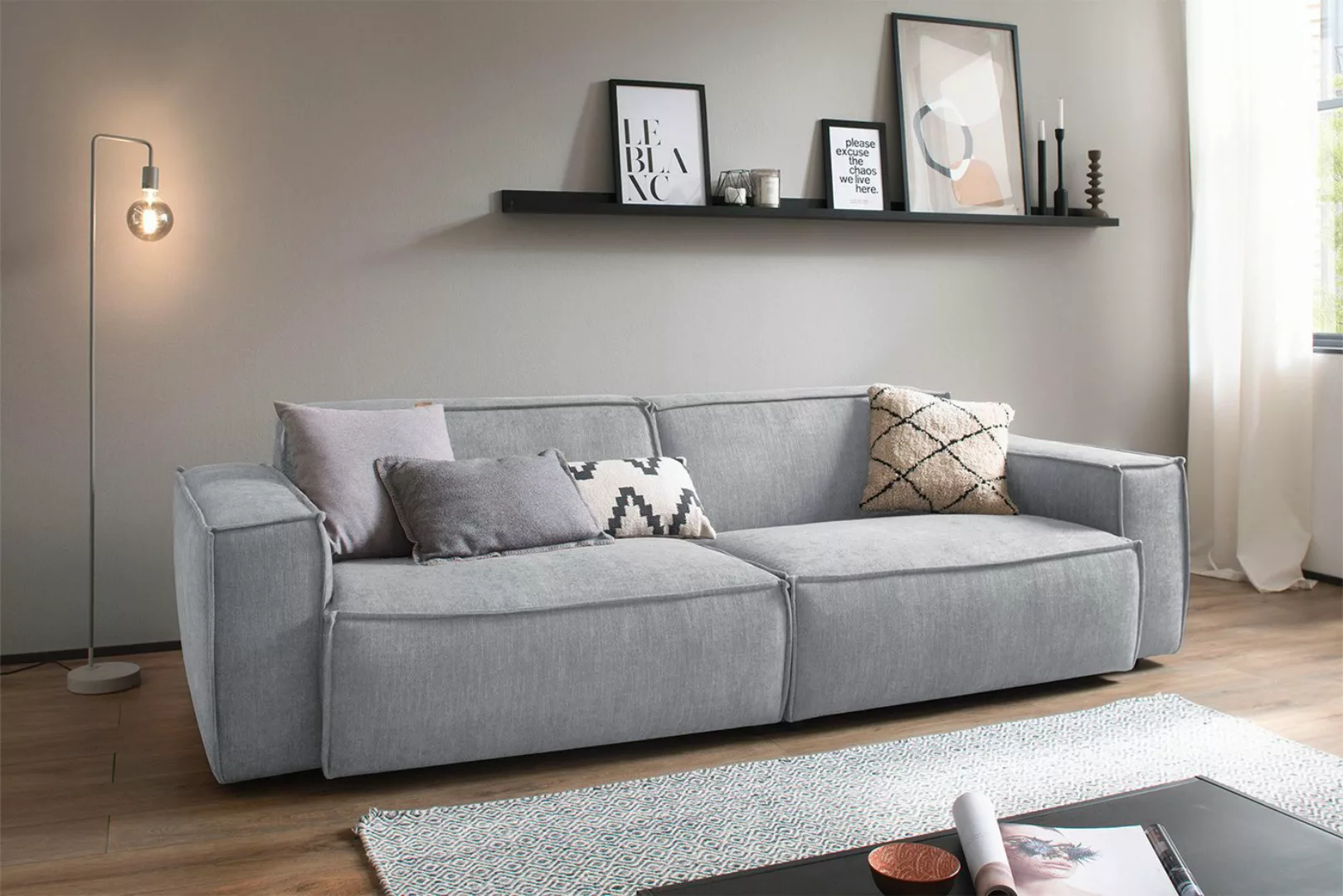 KAWOLA Sofa SAMU, Stoff 2-Sitzer od. 3-Sitzer versch. Farben günstig online kaufen