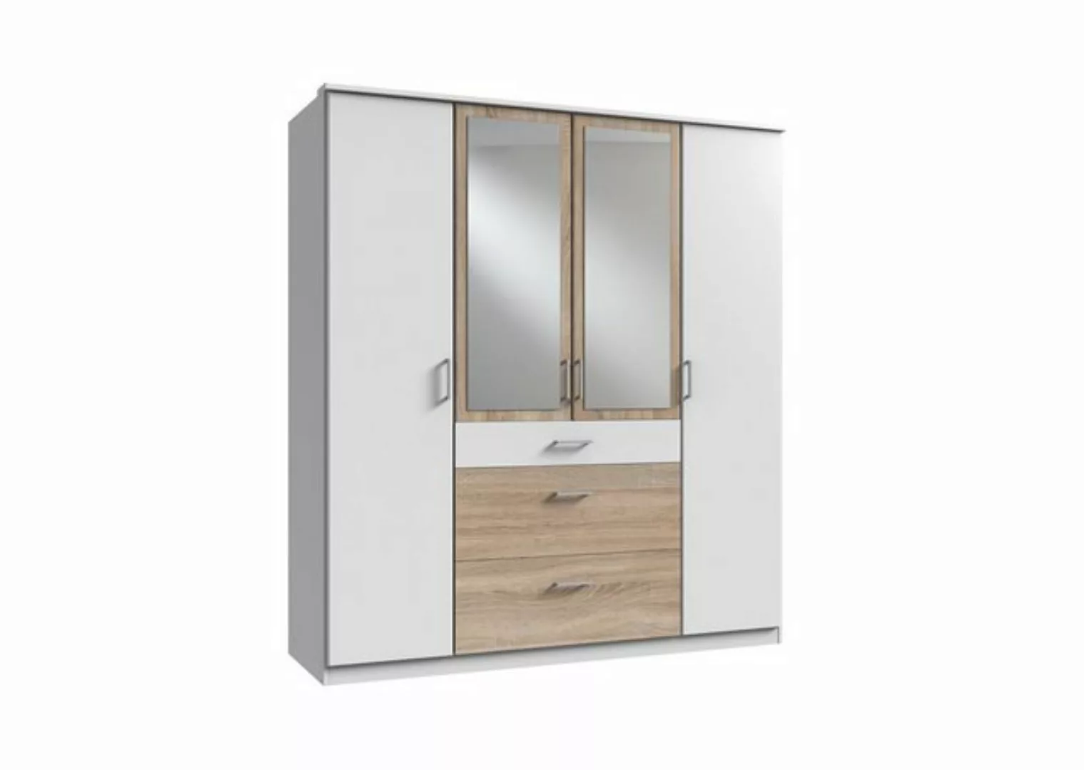 freiraum Kleiderschrank Click (B/H/T: 180x198x58 cm) in Weiß mit 3 Schublad günstig online kaufen