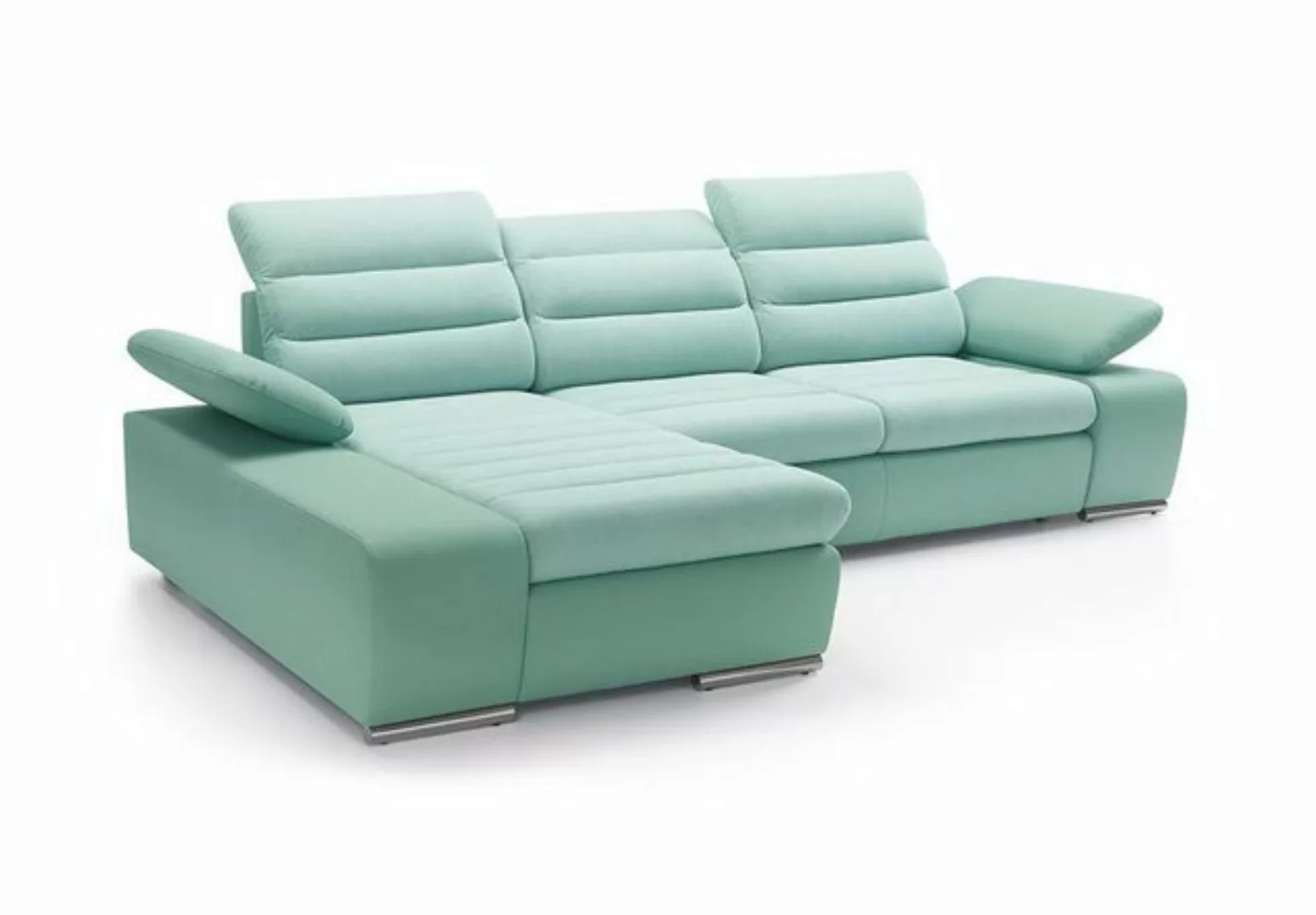 Xlmoebel Sofa Moderne Eckcouch mit Schlaffunktion aus Leder und Stoffbezug günstig online kaufen