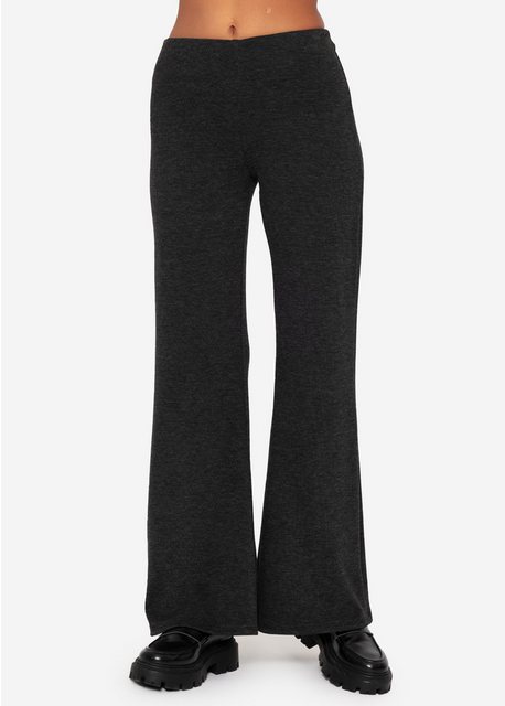 SASSYCLASSY Marlene-Hose Flared Jerseyhose Damen Jersey-Pants im Flared-Sti günstig online kaufen