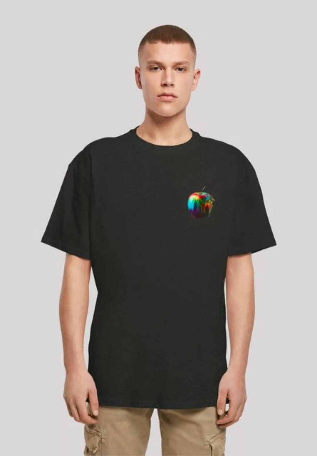 F4NT4STIC T-Shirt Colorfood Collection - Rainbow Apple Print günstig online kaufen