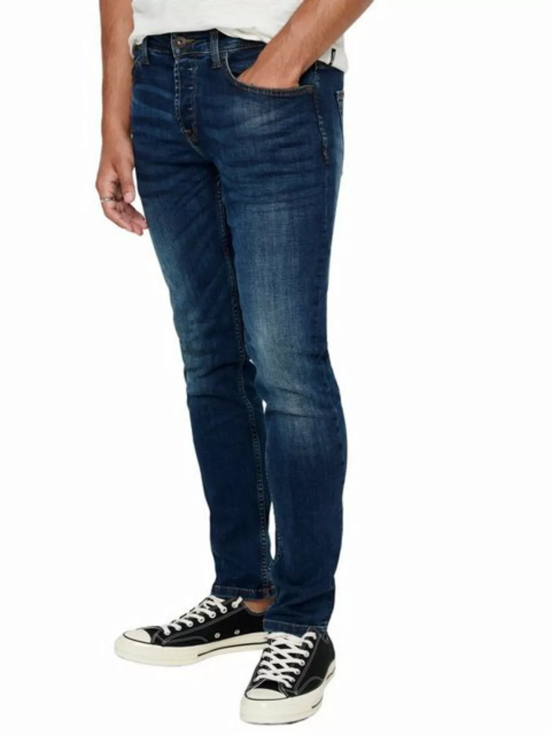 Only & Sons Herren Jeans ONSWEFT 5076 PK - Straight Fit - Blau - Medium Blu günstig online kaufen