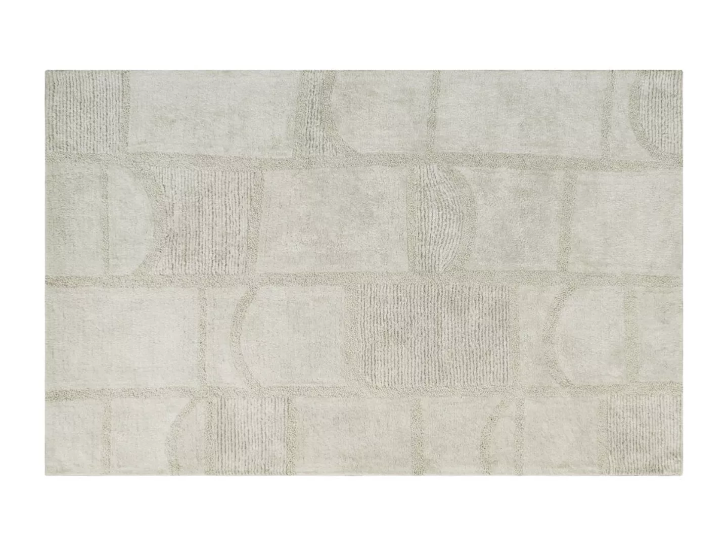 Teppich - Relief-Optik - Baumwolle - handgefertigt - 200 x 290 cm - 1800 g/ günstig online kaufen