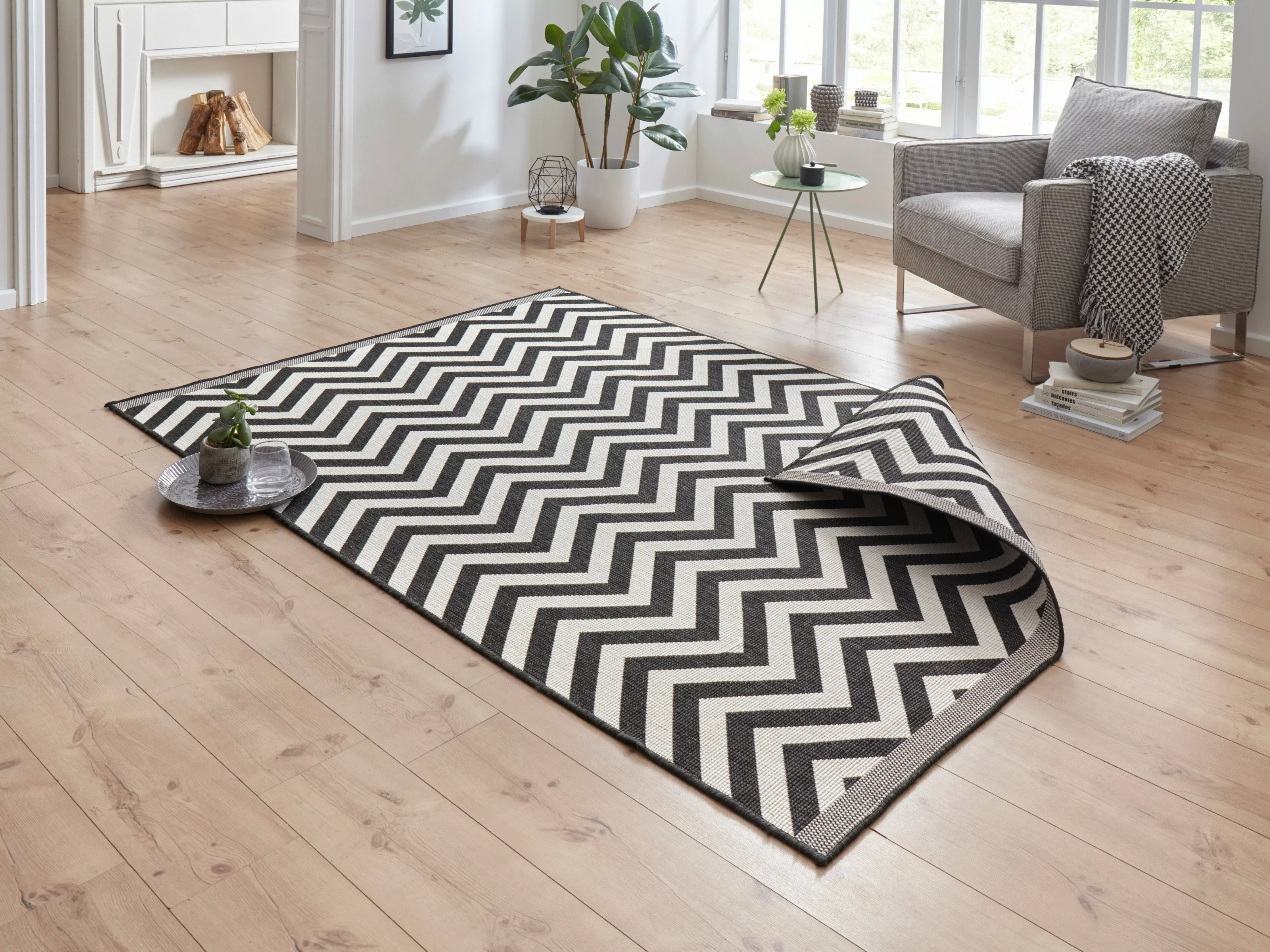 HANSE Home Teppich »Palma Wendeteppich«, rechteckig, 5 mm Höhe, In-& Outdoo günstig online kaufen