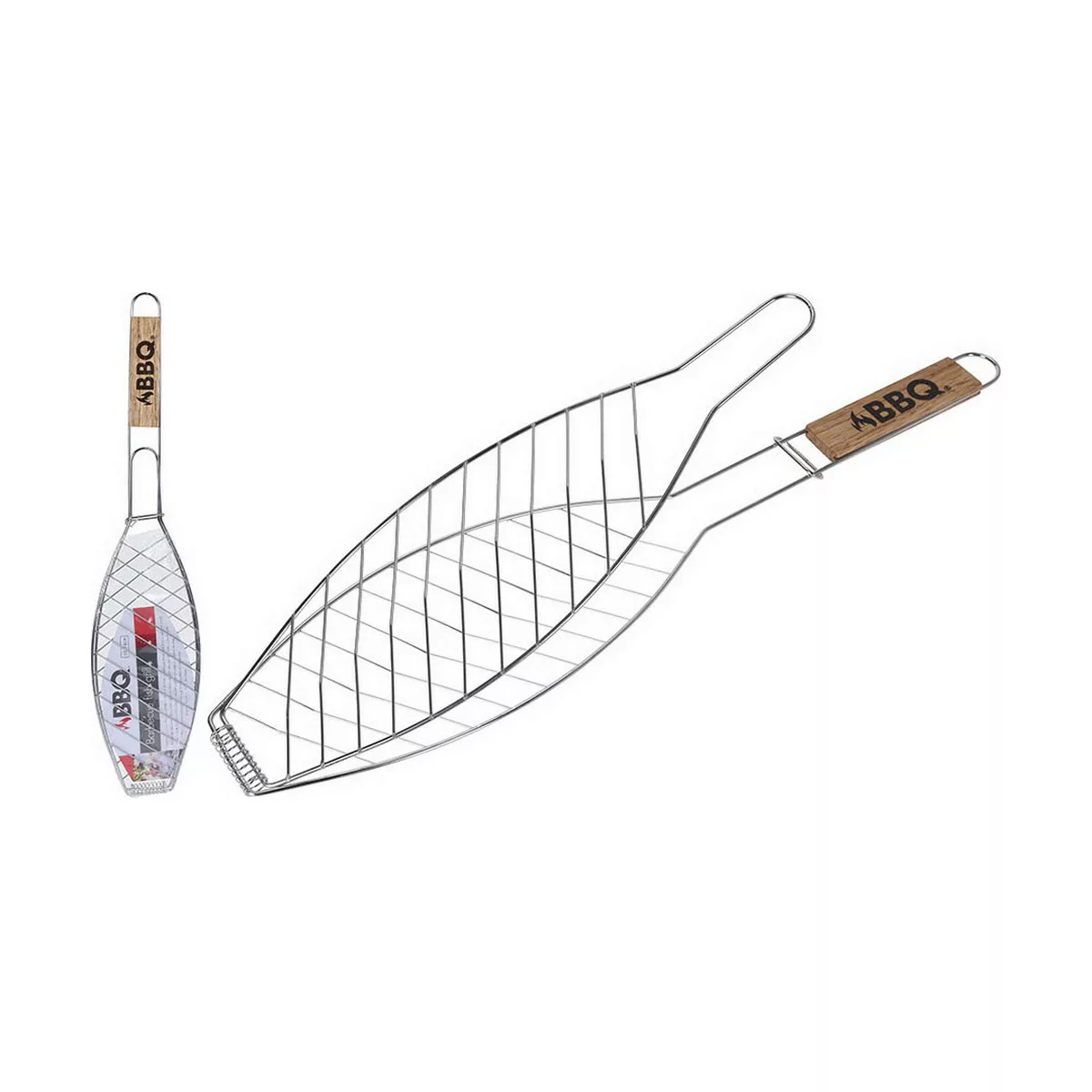 Fisch Barbecue Grillrost Edelstahl (14 X 58 Cm) günstig online kaufen