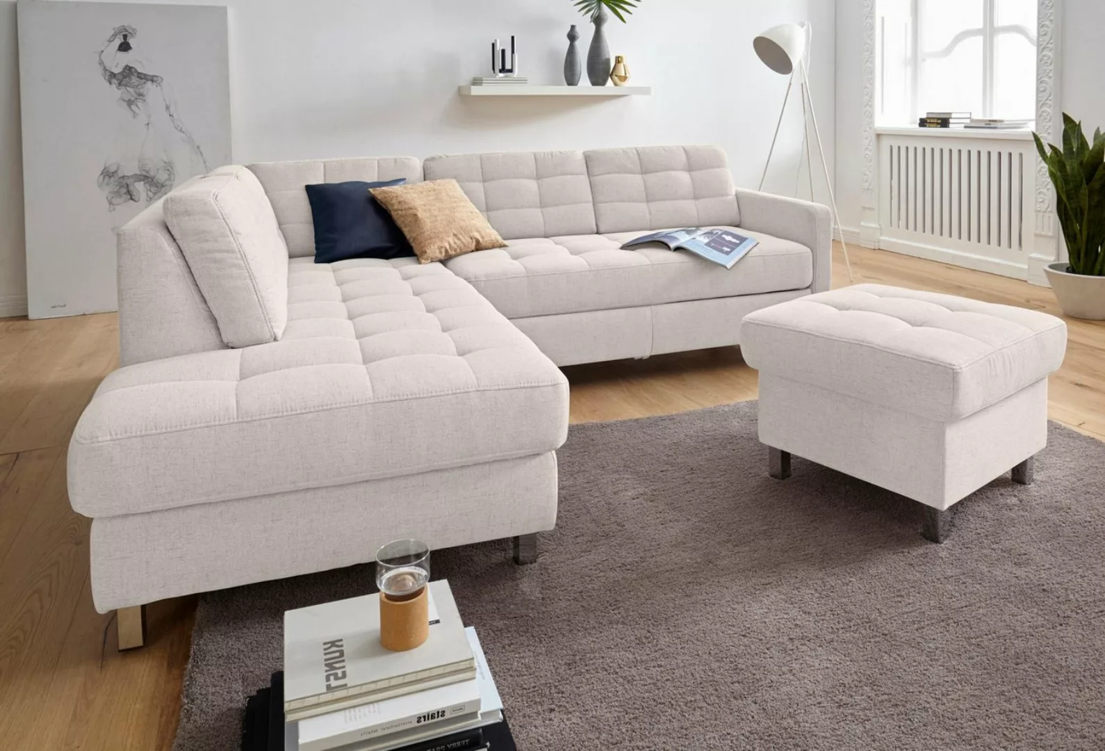 sit&more Ecksofa Picasso L-Form, wahlweise mit Bettfunktion und Bettkasten günstig online kaufen