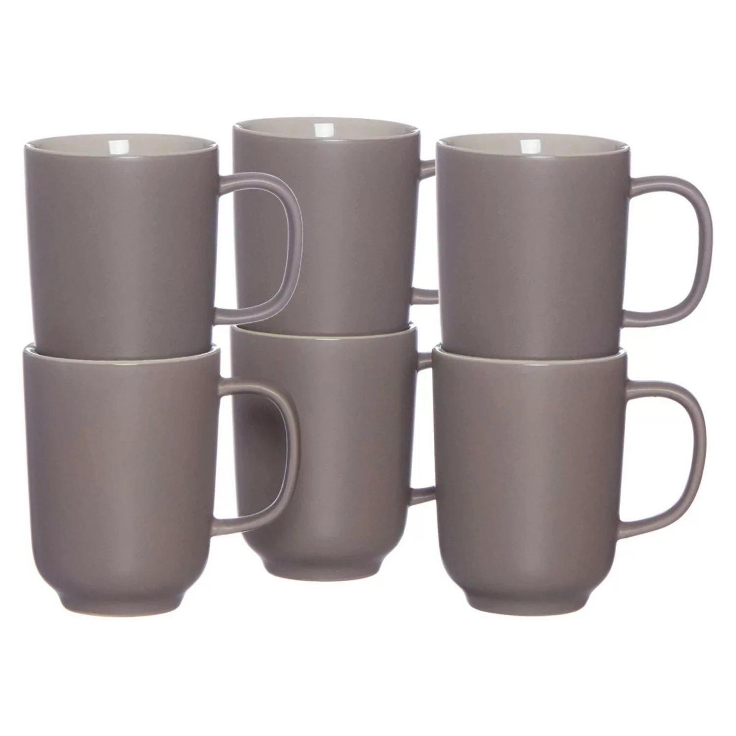 Ritzenhoff & Breker Jasper Kaffeebecher 285 ml 6er Set Taupe günstig online kaufen