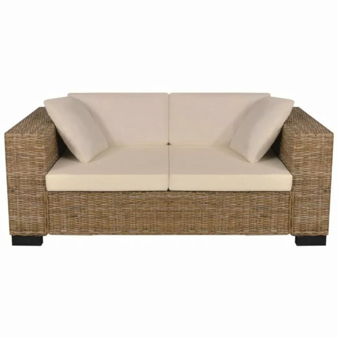 7-tlg. 2-sitzer Sofa Set Echtes Rattan günstig online kaufen