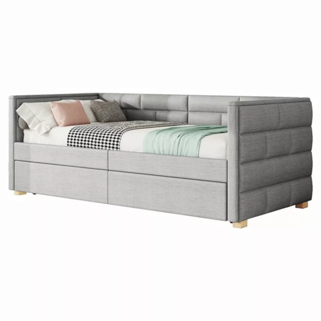 HAUSS SPLOE Polsterbett 90x200cm mit ausziehbarem Bett, minimalistisches St günstig online kaufen