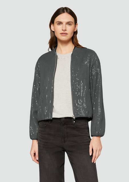 s.Oliver Jackenblazer Blouson mit Pailletten Pailletten günstig online kaufen