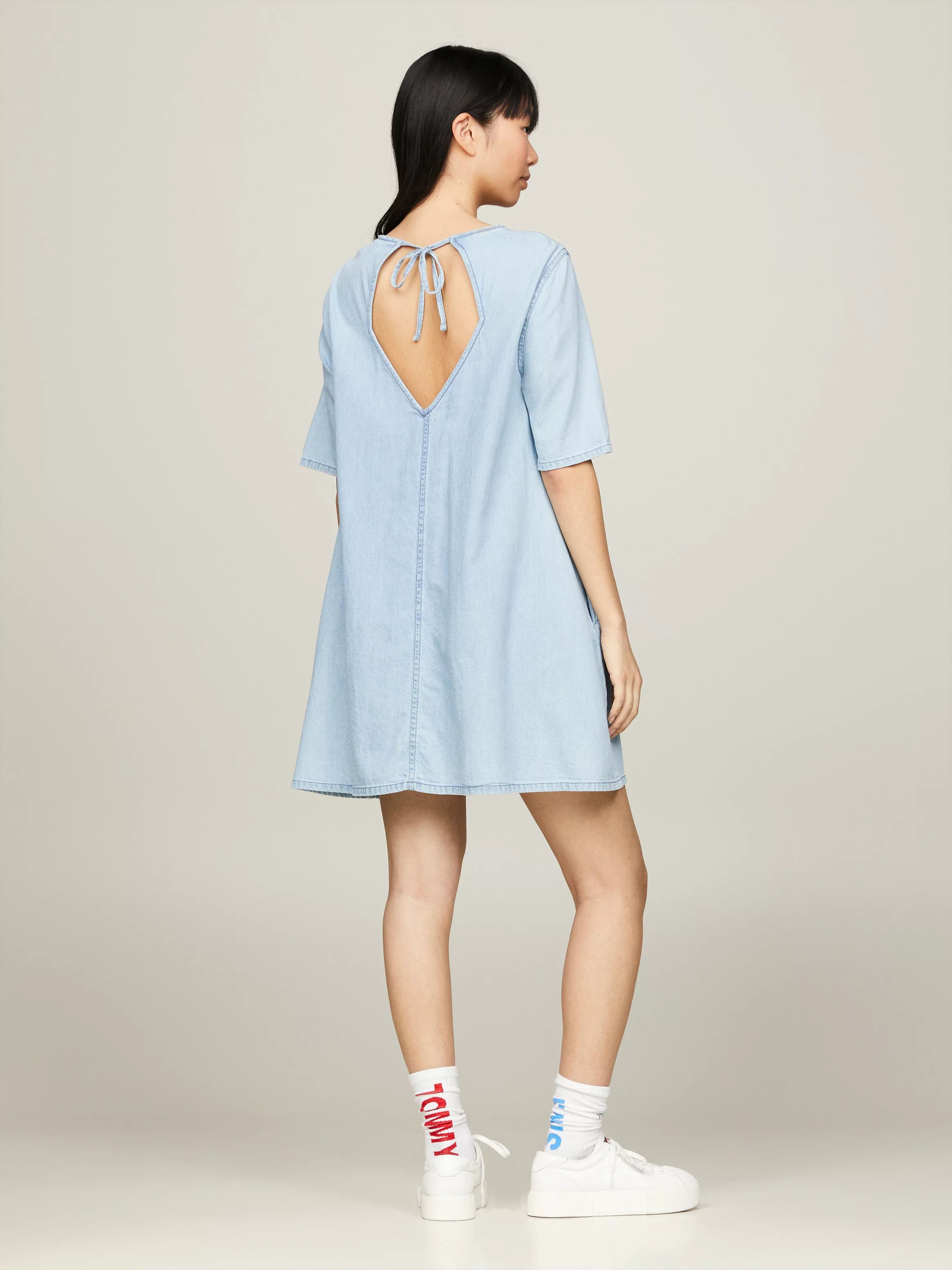 Tommy Jeans A-Linien-Kleid TJW CHAMBRAY A-LINE SS DRESS EXT mit Tommy Jeans günstig online kaufen