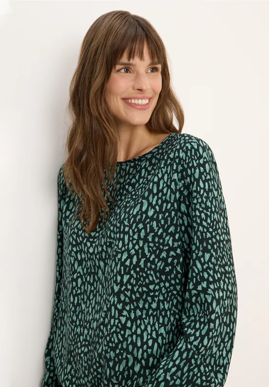 Print-Bluse mit Tunnelzug günstig online kaufen