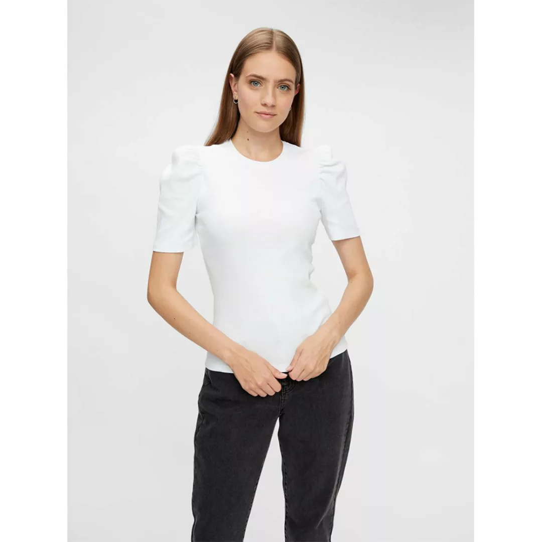 Pieces Anna Kurzärmeliges T-shirt XS Bright White günstig online kaufen