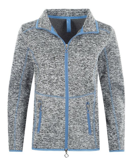 Hajo Strickjacke Strickfleece Jacke Mouliné Optik günstig online kaufen