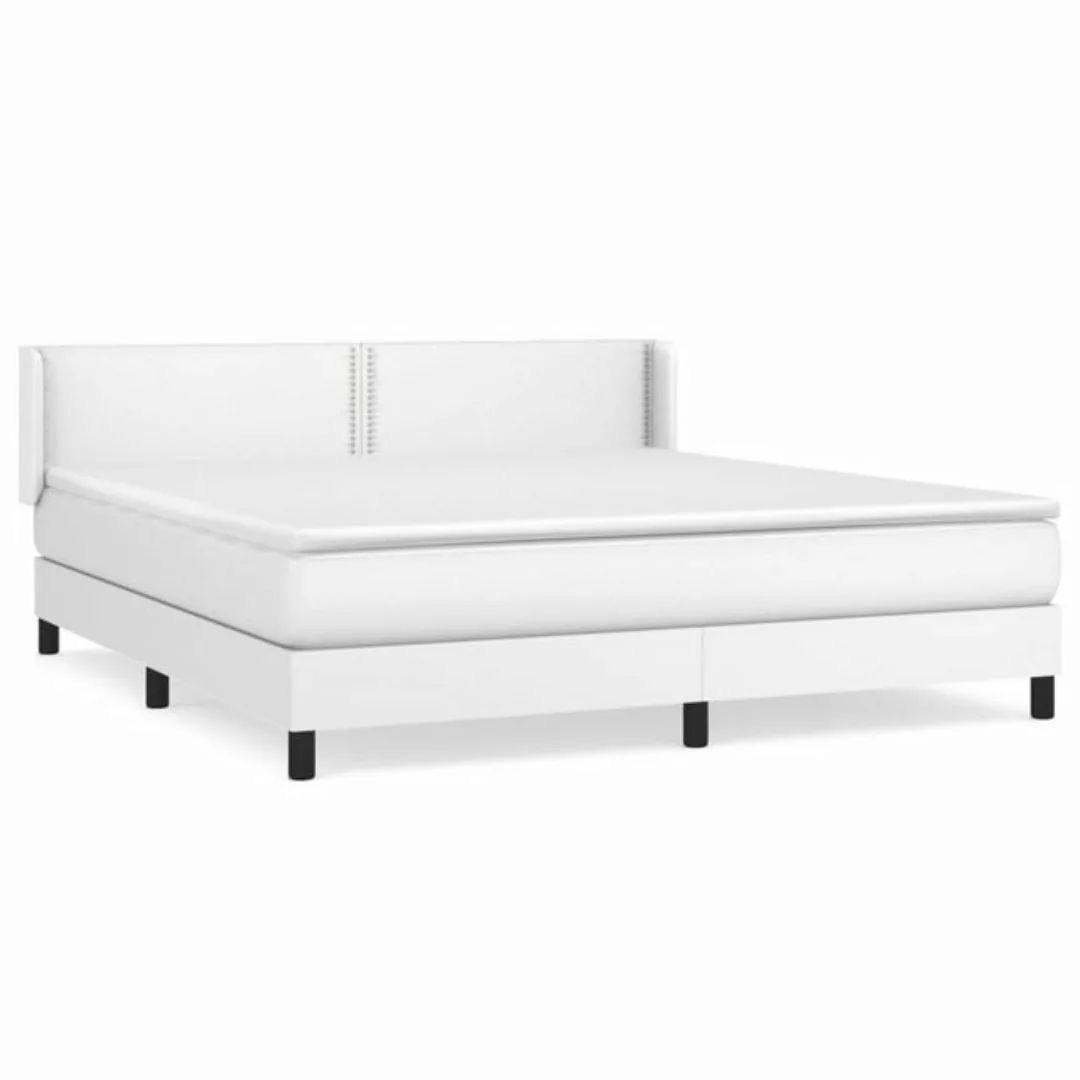 vidaXL Boxspringbett Bett Boxspringbett mit Matratze & Topper Kunstleder ve günstig online kaufen