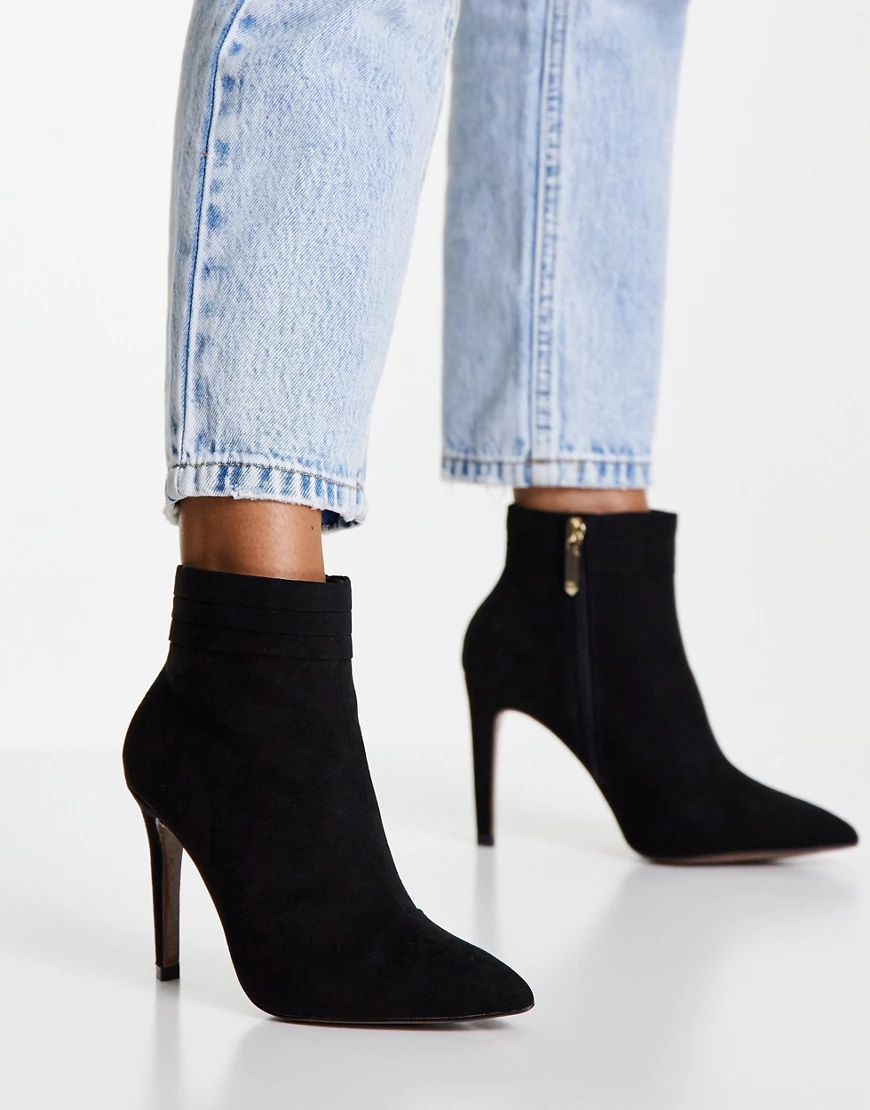 Karen Millen – Ella – Hohe Ankle-Boots in Schwarz günstig online kaufen