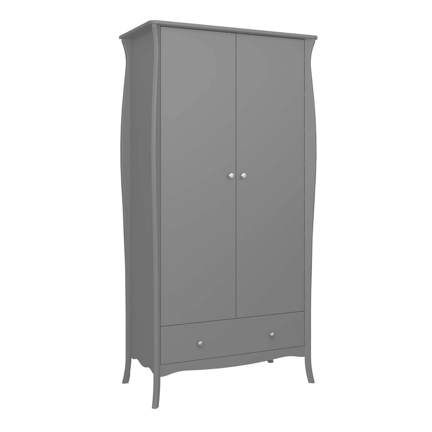 ebuy24 Kleiderschrank Simon Kleiderschrank 1 Schublade 2 Türen grau. günstig online kaufen