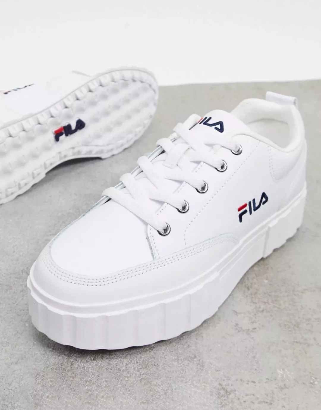 Fila – Sandblast Court – Sneaker in Weiß günstig online kaufen