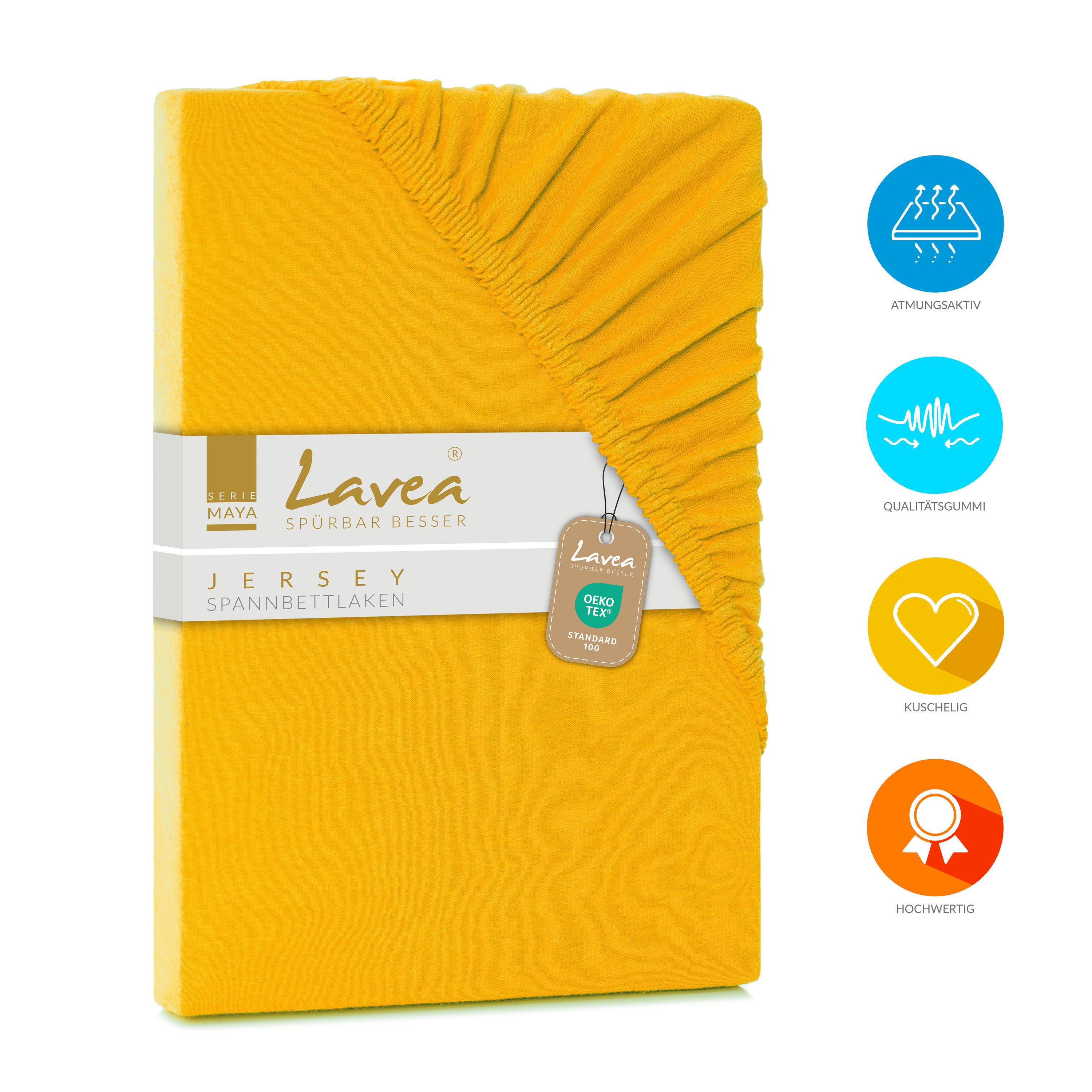 Lavea Spannbettlaken Maya, Betttuch aus 100% günstig online kaufen