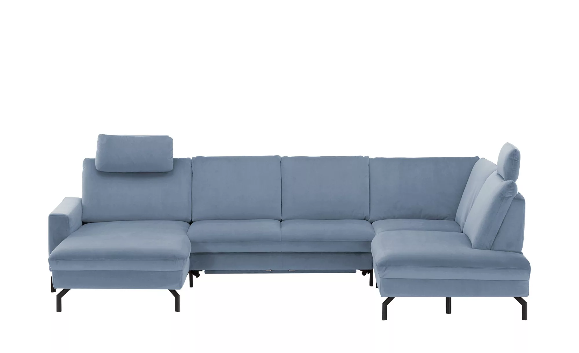 meinSofa Wohnlandschaft  Grace ¦ blau ¦ Maße (cm): B: 332 H: 89 T: 220.0 Po günstig online kaufen