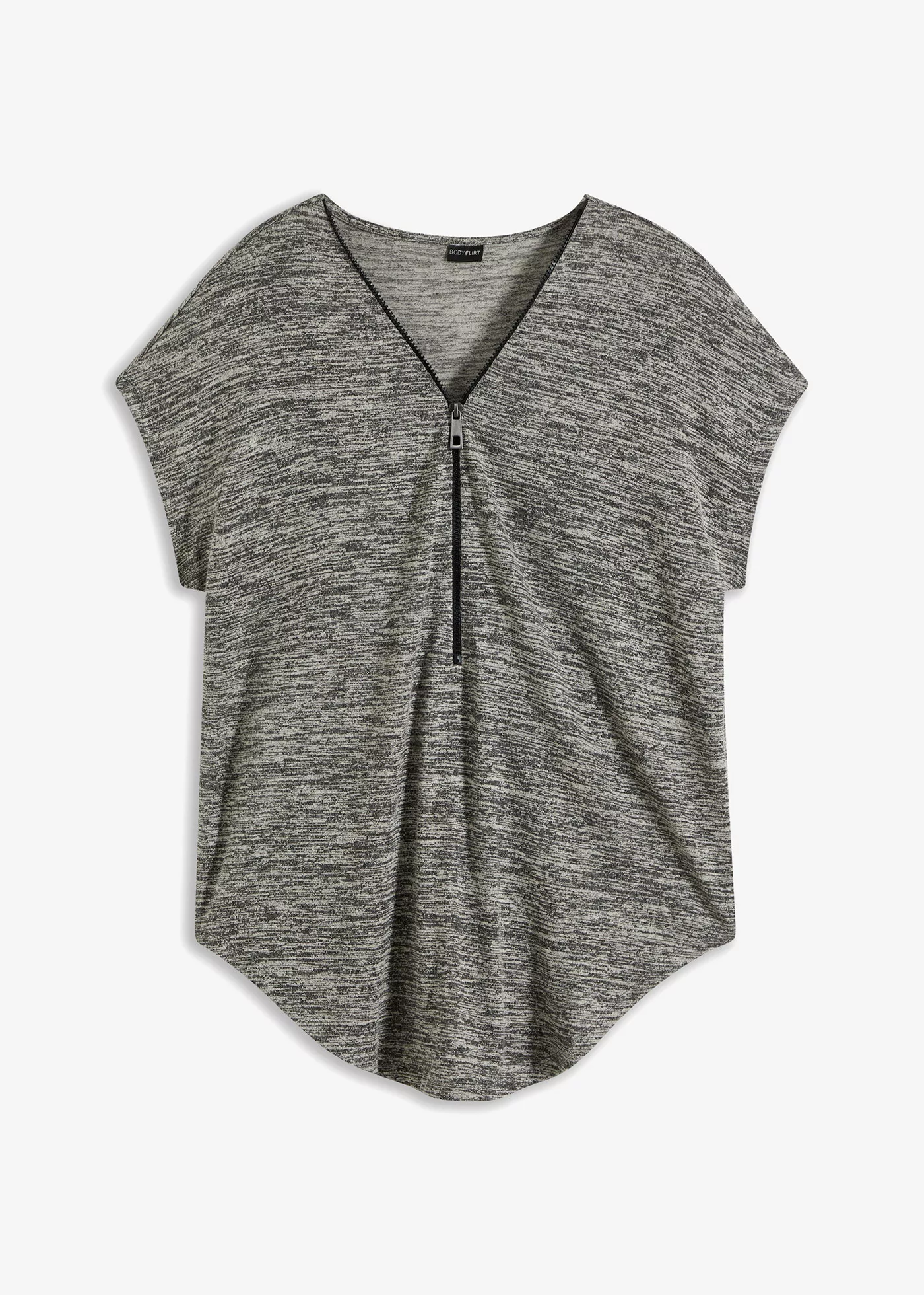 Oversize-Shirt mit Reißverschluss günstig online kaufen