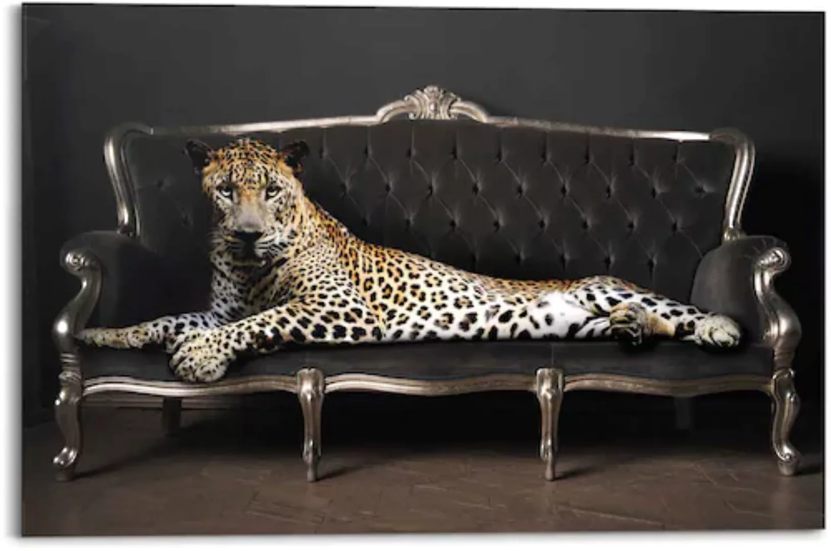 Reinders! Wandbild »Wandbild Leopard Chic Panther - Liegend - Luxus - Relax günstig online kaufen