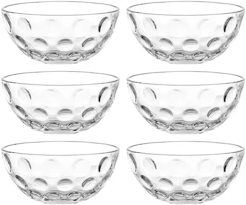 LEONARDO Schale »CUCINA OPTIC, 10 cm, 6er-Set«, 6 tlg., aus Glas, spülmasch günstig online kaufen