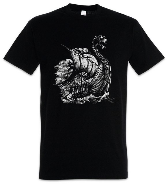 Urban Backwoods Print-Shirt Viking Ship VIII Herren T-Shirt Valhalla Odin T günstig online kaufen