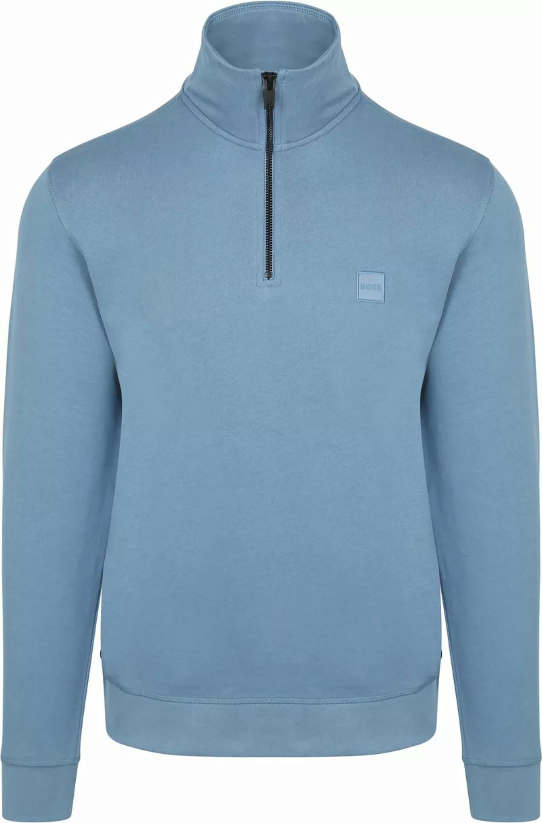 BOSS Zetrust Halfzip Pullover Blau - Größe 3XL günstig online kaufen