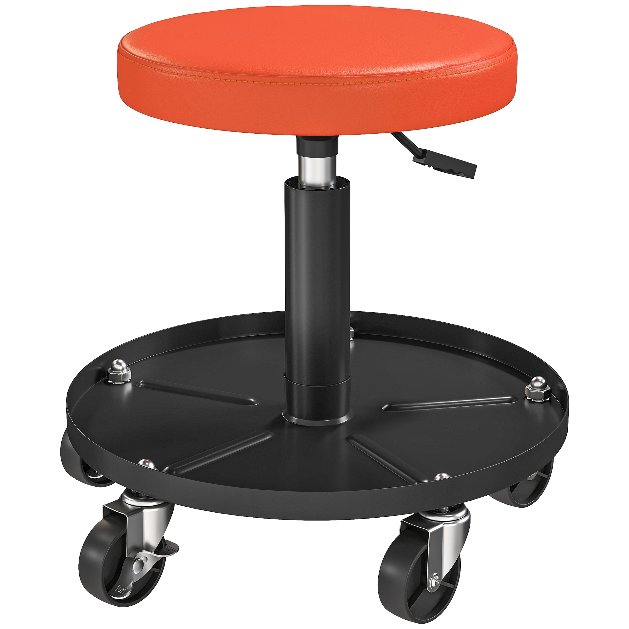 HOMCOM Werkstatthocker mit Rollen Ablagefläche höhenverstellbar 38-50cm Rol günstig online kaufen