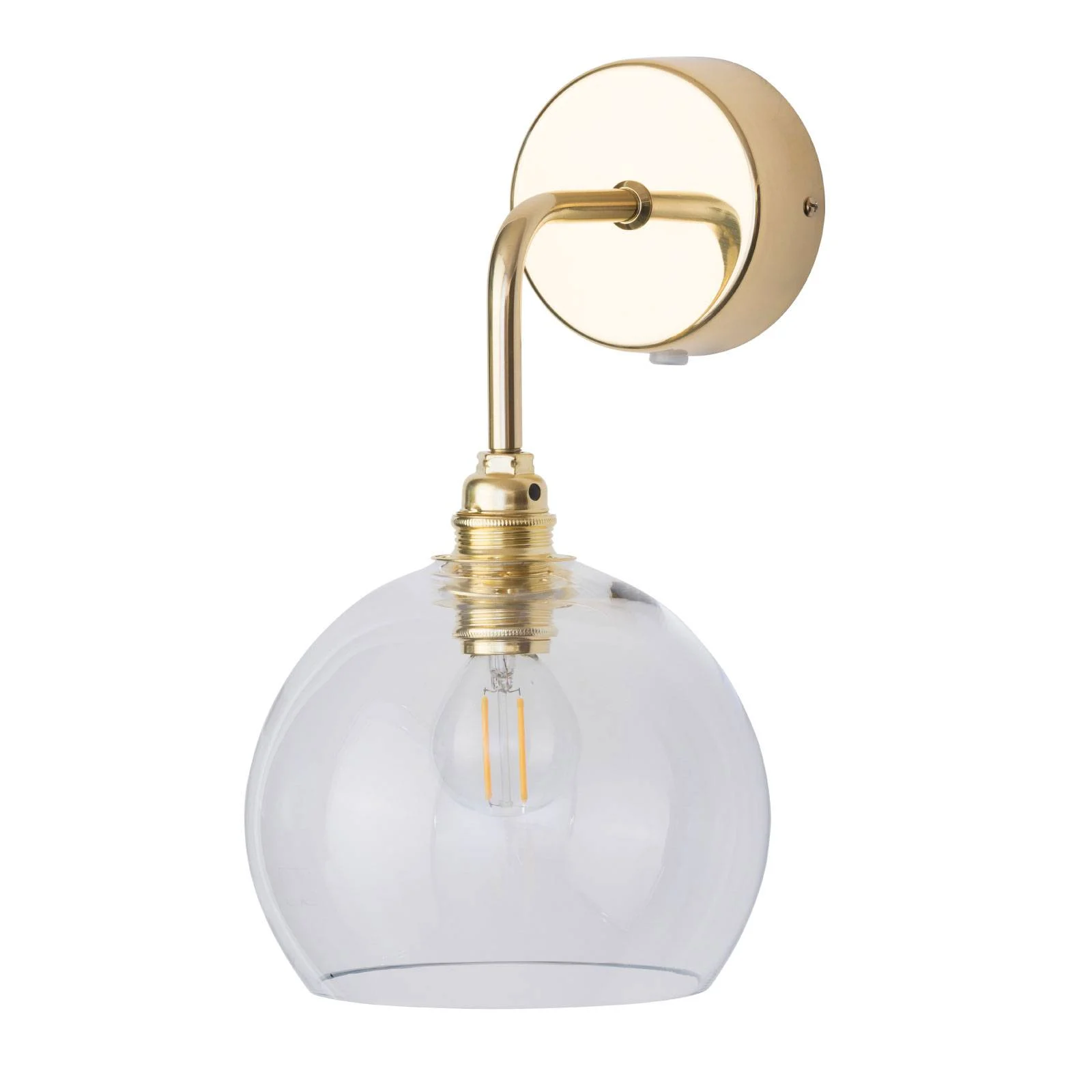 EBB & FLOW Rowan Wandlampe gold Schirm klar günstig online kaufen