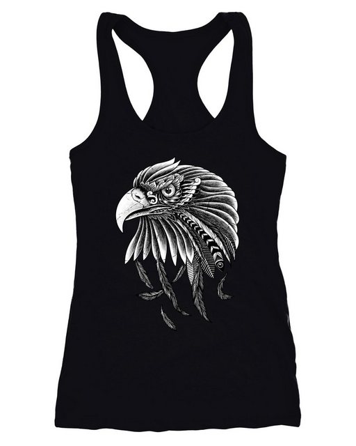 Neverless Tanktop Damen Tank-Top Adler Motiv Racerback Neverless® günstig online kaufen