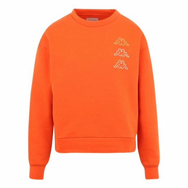 Kappa Sweater Unisex Sweater ohne Kapuze Kappa Kifoli Dunkelorange günstig online kaufen