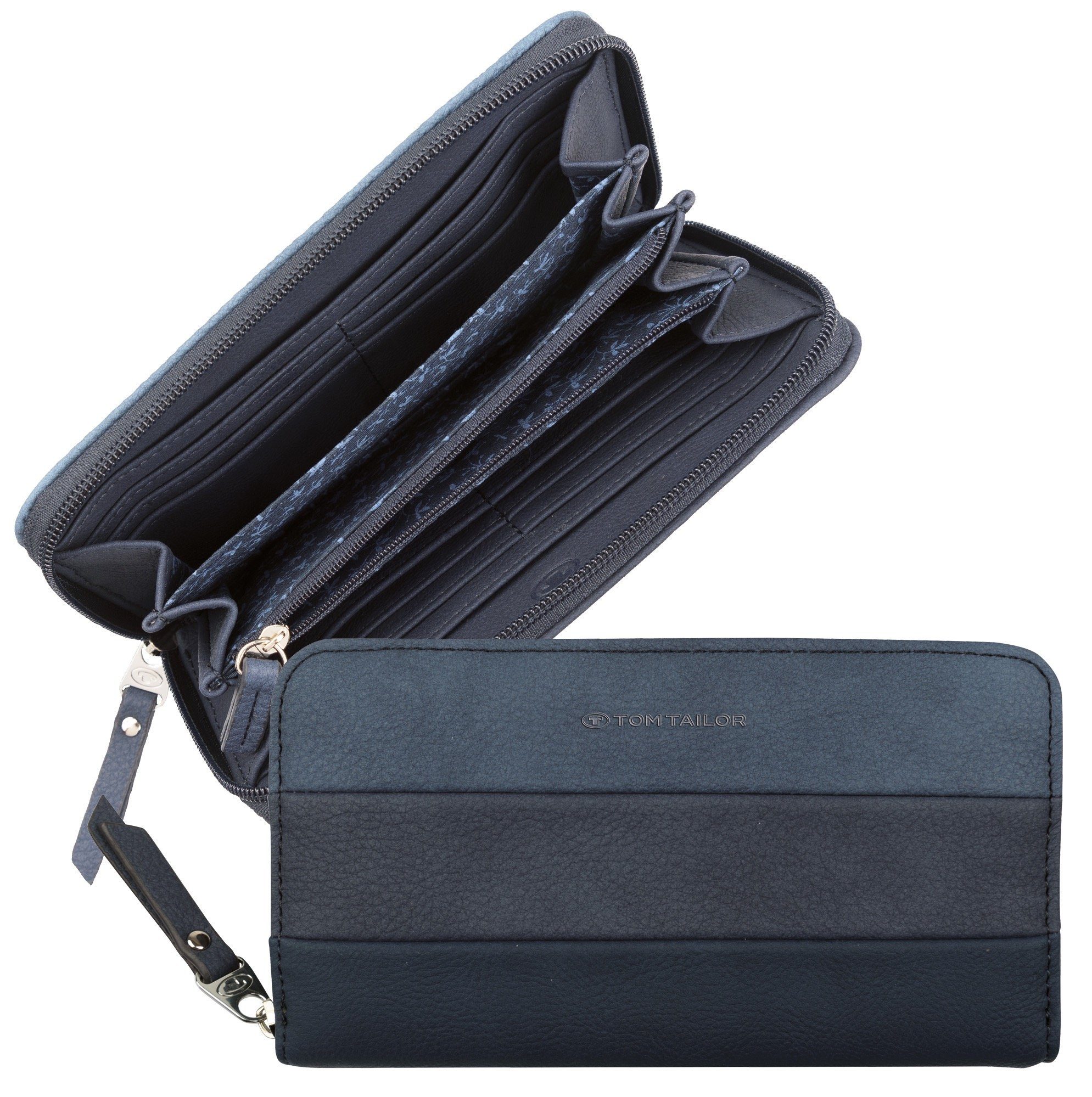 TOM TAILOR Geldbörse "ELLEN Long zip wallet", im modischen Streifendesign günstig online kaufen