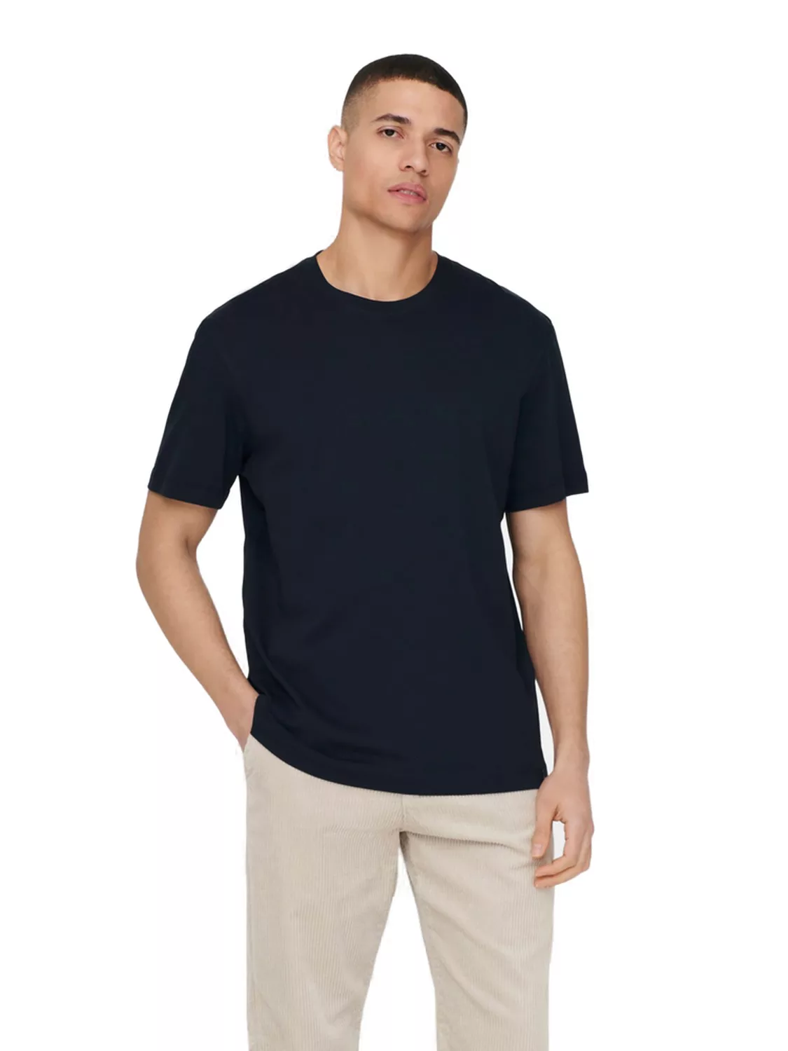 Only & Sons Herren Rundhals T-Shirt ONSMAX LIFE - Regular Fit günstig online kaufen