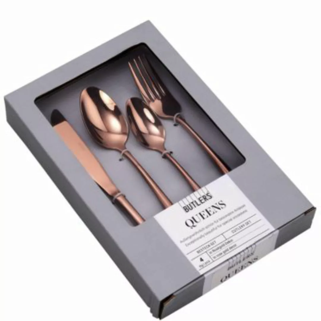 BUTLERS QUEENS Besteck-Set 16-tlg. schwarz günstig online kaufen