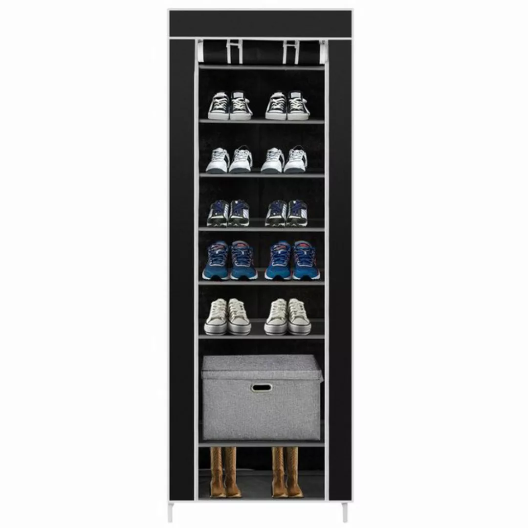 VINGLI Stoffschrank 9 Schichten Schuhschrank, Schmal, mit 9 Ablagen, 58x29x günstig online kaufen