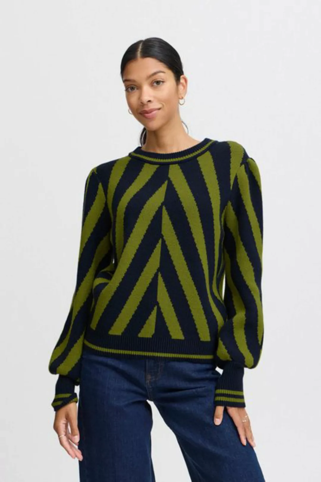 b.young Strickpullover BYMILO STRIPED JUMPER - strickpullover mit Streifen günstig online kaufen