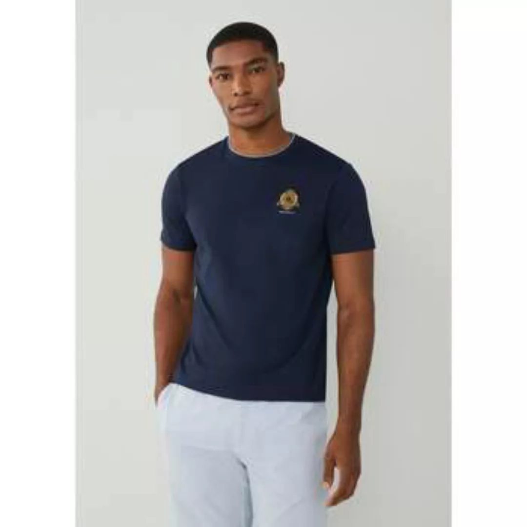 Hackett  T-Shirts & Poloshirts Heritage-Logo-T-Shirt – Marineblau günstig online kaufen