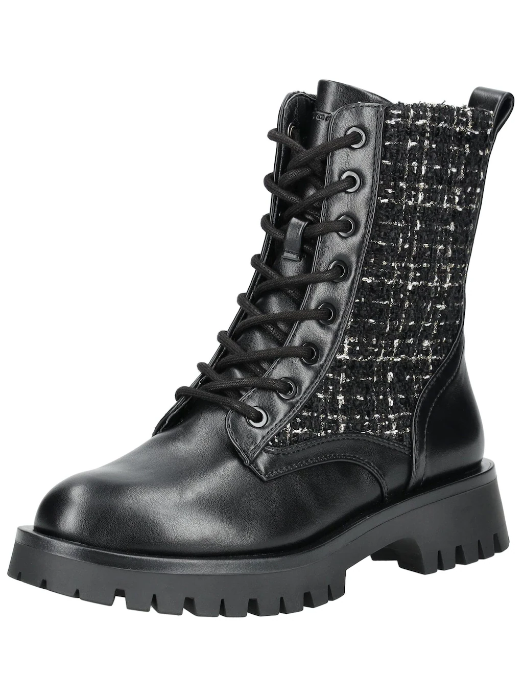 Tamaris Schnürstiefelette "Tamaris Stiefelette Leder/Textil" günstig online kaufen