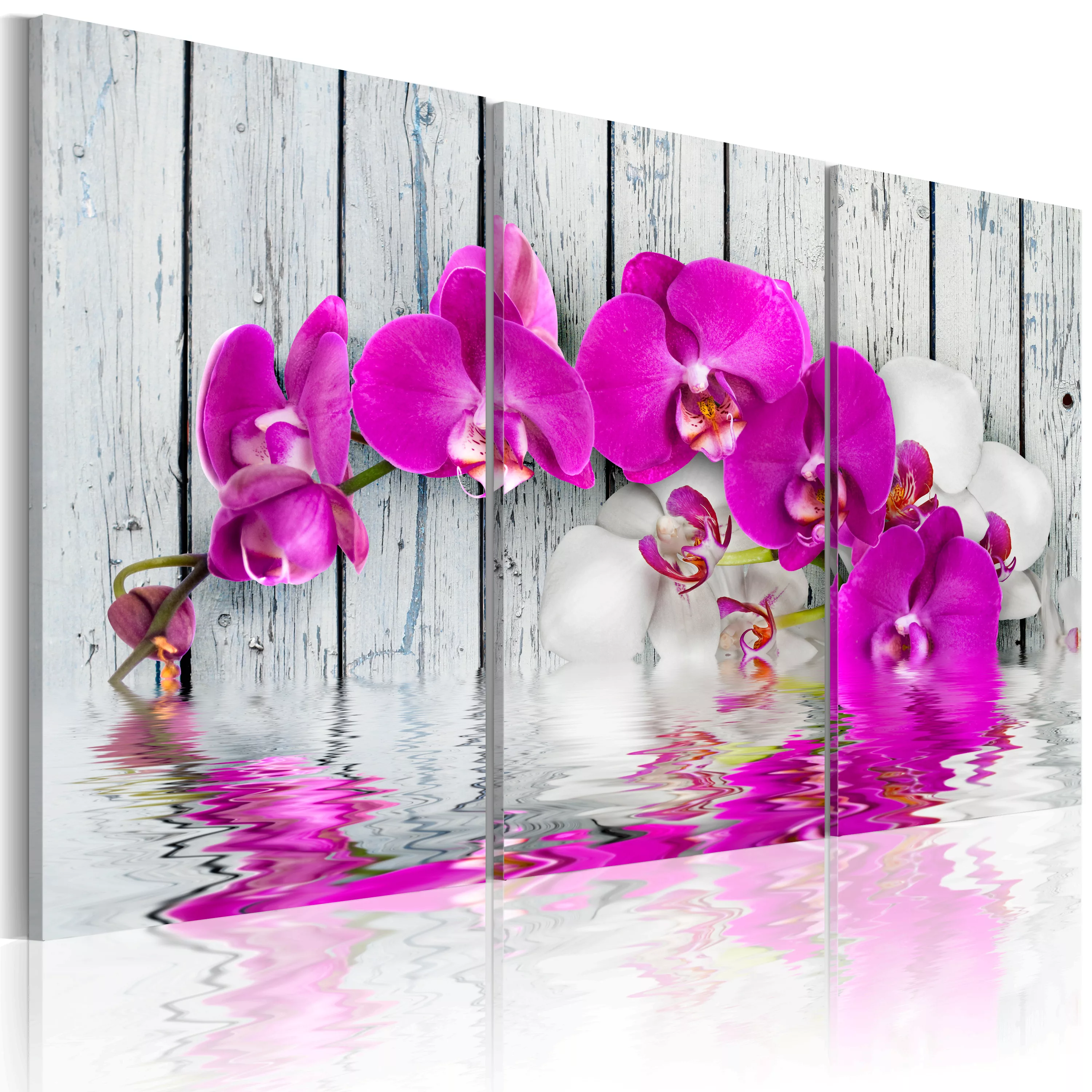 Wandbild - Harmonie: Orchidee - Triptychon günstig online kaufen