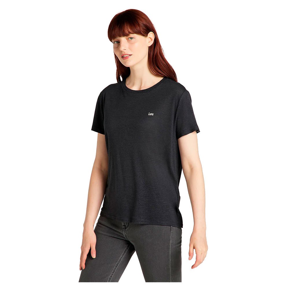 Lee Crew Kurzärmeliges T-shirt XS Black günstig online kaufen