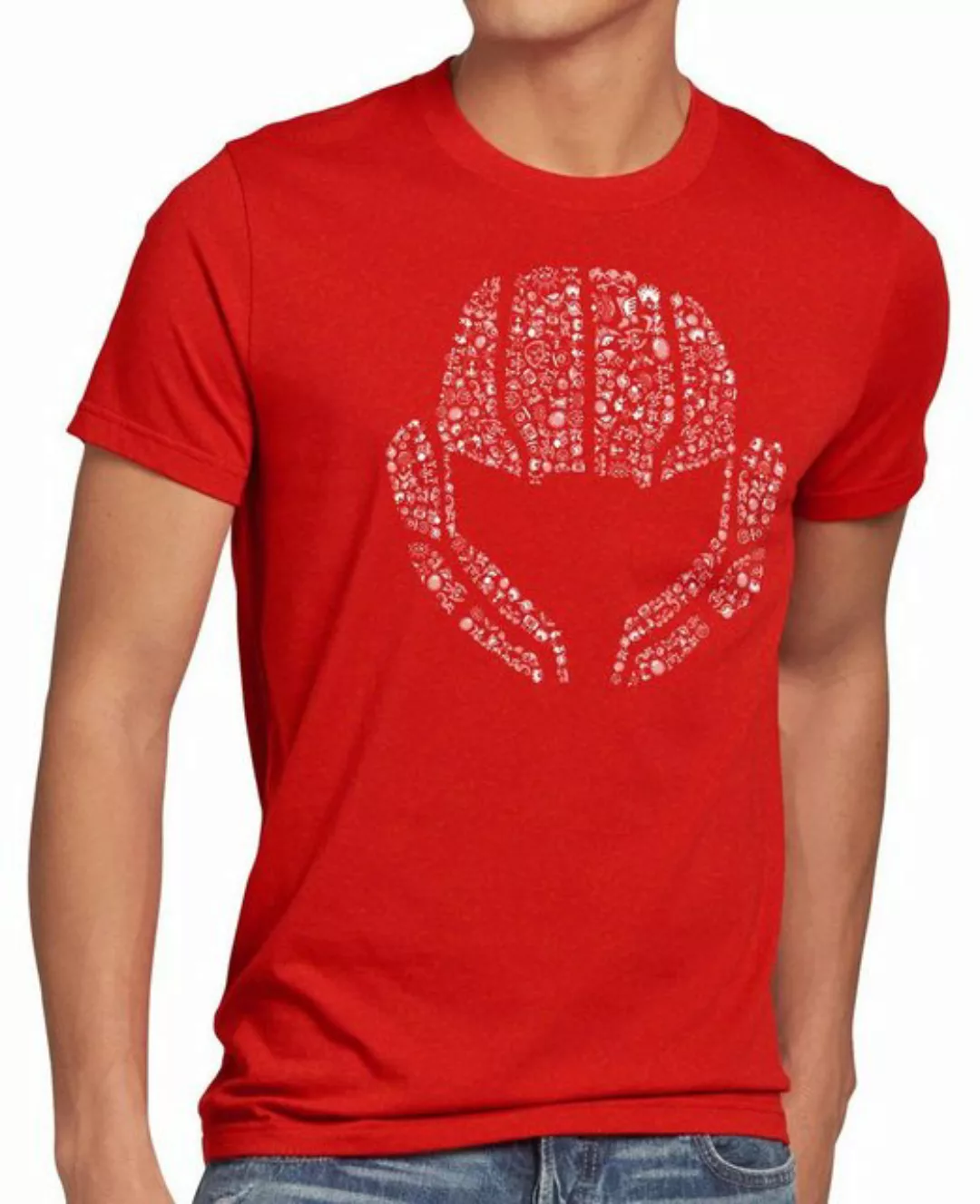 style3 Print-Shirt Herren T-Shirt Samus Aran Gamer metroid hunter prime nes günstig online kaufen