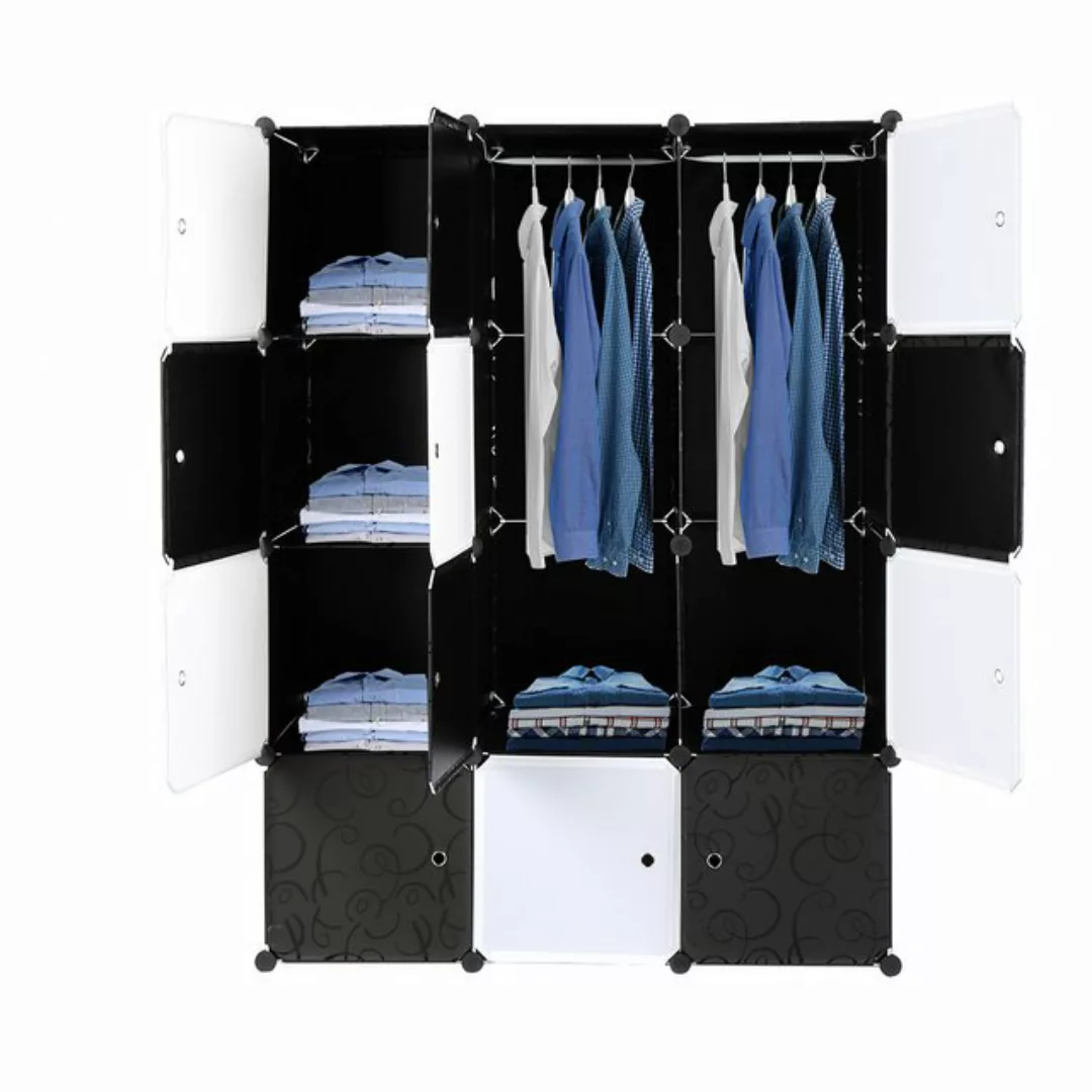 VINGLI Kleiderschrank DIY Regalsystem Steck Regal günstig online kaufen