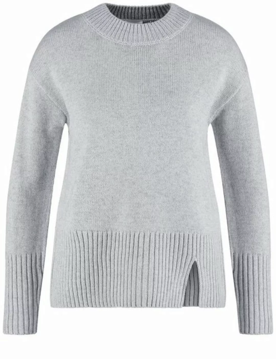 GERRY WEBER Rundhalspullover Kuscheliger Strickpullover mit Saumschlitz günstig online kaufen